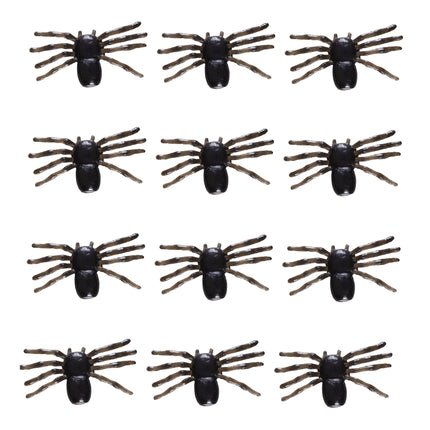 Araña falsa negra 12 uds