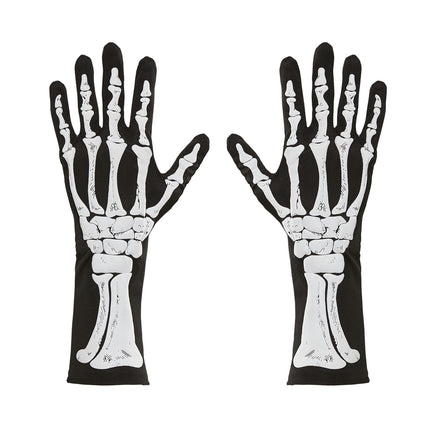 Guantes de Halloween Esqueleto 35cm