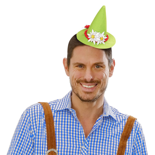 MINIGORRA DE BAYERN CON EDELWEISS, VERDE
