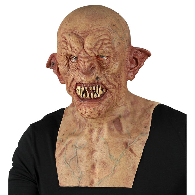 Máscara Halloween Zombie Con Cuello Y Pecho