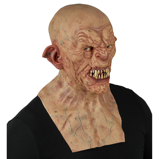 Máscara Halloween Zombie Con Cuello Y Pecho