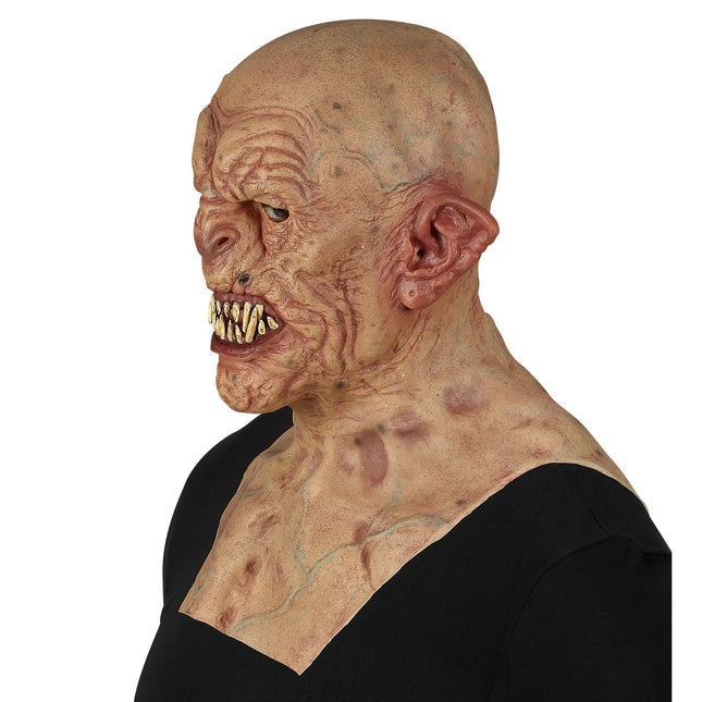 Máscara Halloween Zombie Con Cuello Y Pecho