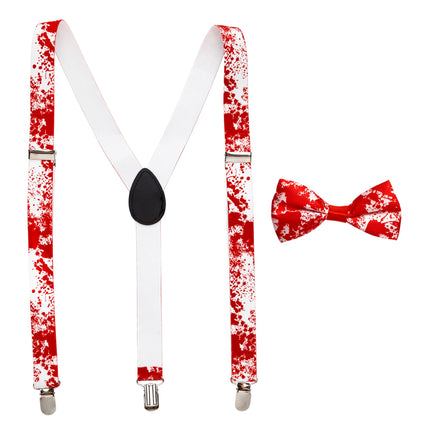 Set Accesorios Halloween Tirantes Y Lazo 2 Piezas