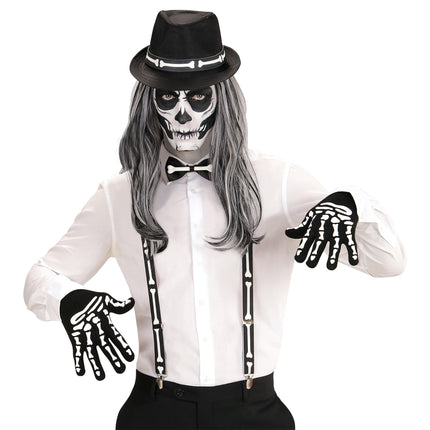 Set Accesorios Halloween Esqueleto 4 piezas