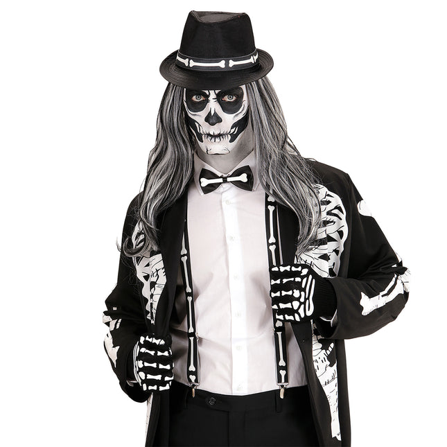 Set Accesorios Halloween Esqueleto 4 piezas