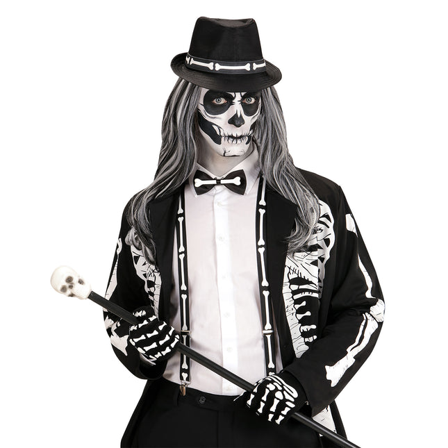 Set Accesorios Halloween Esqueleto 4 piezas