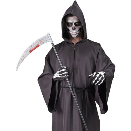 Guadaña Falsa de Halloween Sangrienta 1,2m