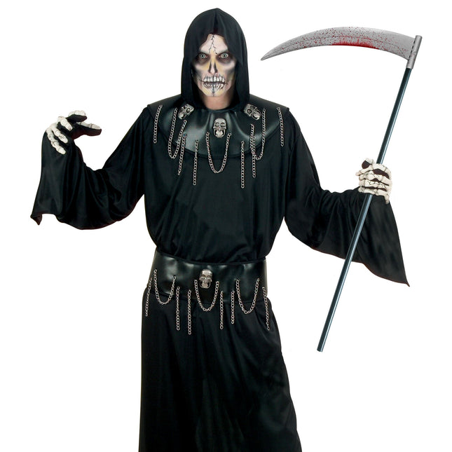Guadaña Falsa de Halloween Sangrienta 1,2m