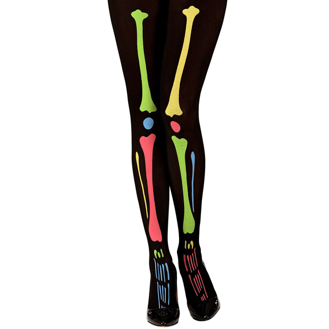 Mallas de Halloween Esqueleto de colores