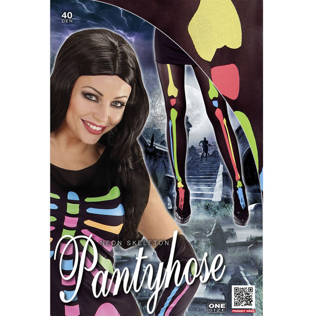 Mallas de Halloween Esqueleto de colores