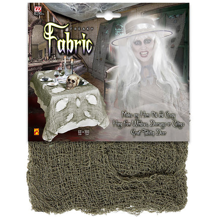 Mantel Halloween Verde Rasgado 3m