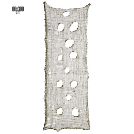 Mantel Halloween Verde Rasgado 3m