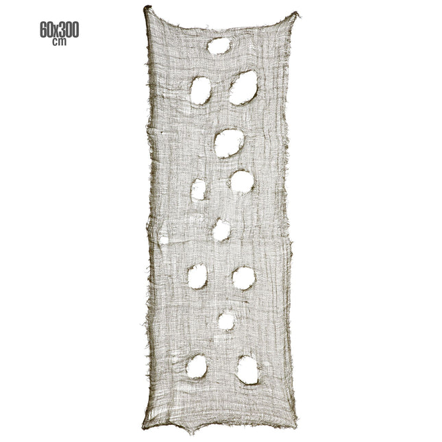 Mantel Halloween Verde Rasgado 3m