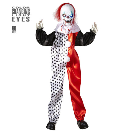 Halloween Muñeca Payaso Con Luces 90cm
