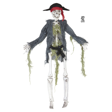Muñeca de Halloween Pirata Esqueleto 42cm