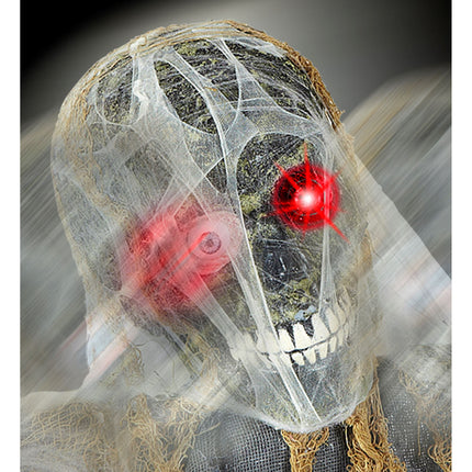 Muñeca Halloween Zombie Con Movimiento 1,2m
