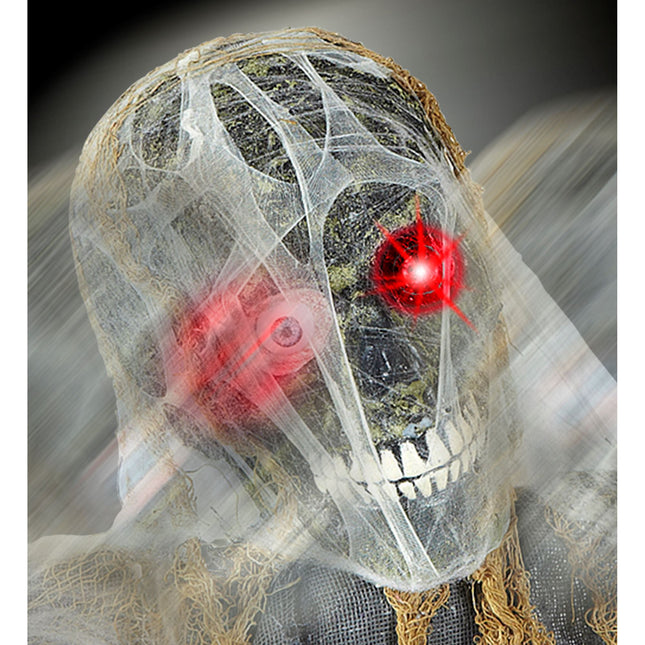 Muñeca Halloween Zombie Con Movimiento 1,2m