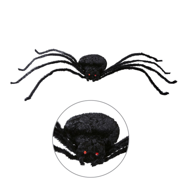 Halloween Araña Falsa Negra 2,2m