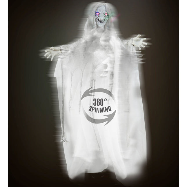 Muñeca Halloween Bruja Con Luz Y Sonido 1,53m