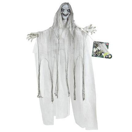 Muñeca Halloween Bruja Con Luz Y Sonido 1,53m