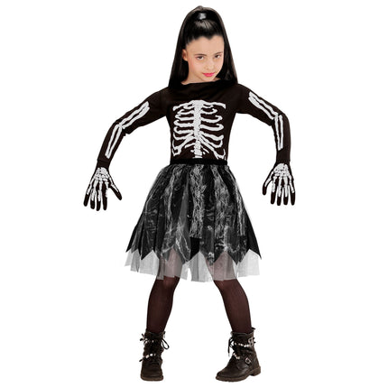 Falda Halloween Negra Niño
