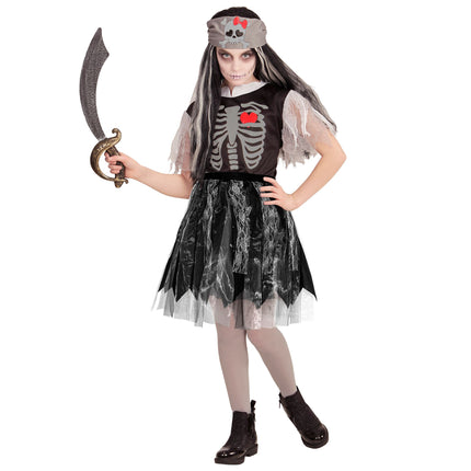 Falda Halloween Negra Niño