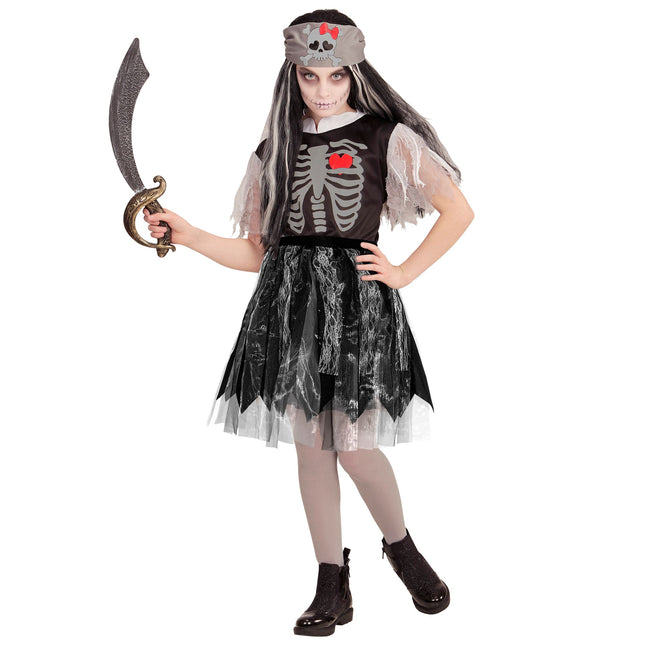 Falda Halloween Negra Niño