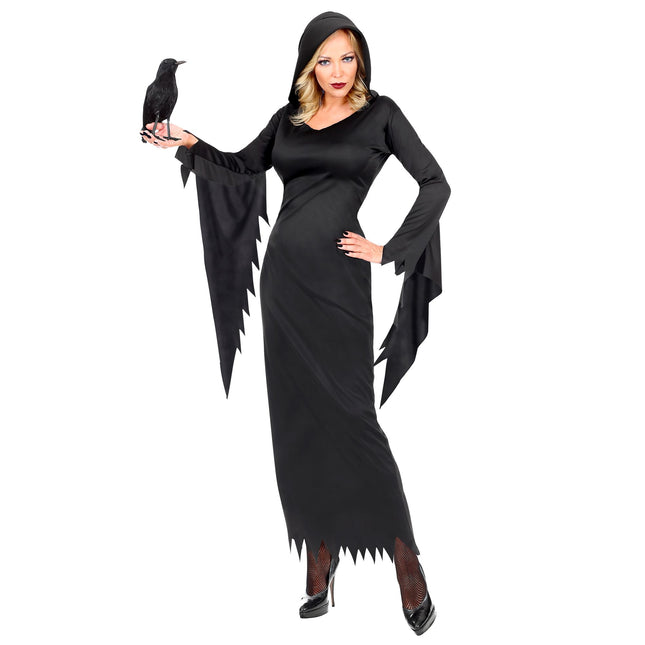 Vestido Halloween Negro Damas Reina Gótica