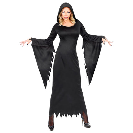 Vestido Halloween Negro Damas Reina Gótica