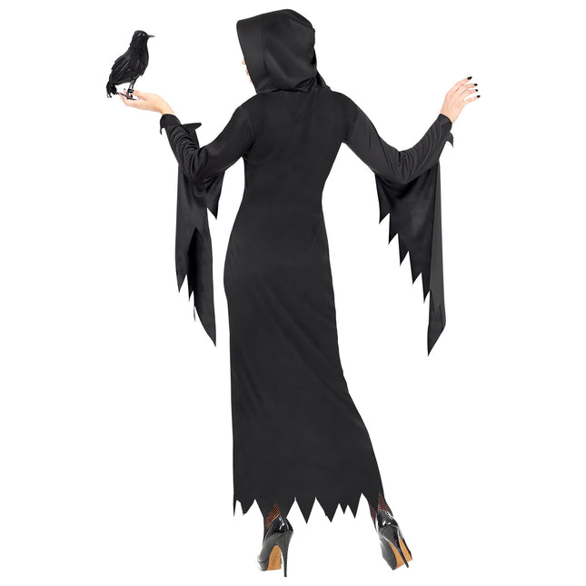 Vestido Halloween Negro Damas Reina Gótica