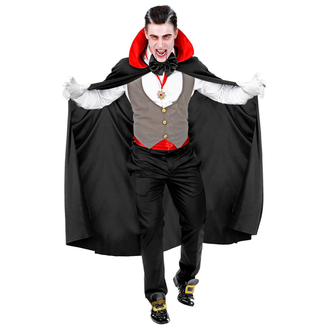 Disfraz de Halloween Vampiro Rojo Negro Hombre
