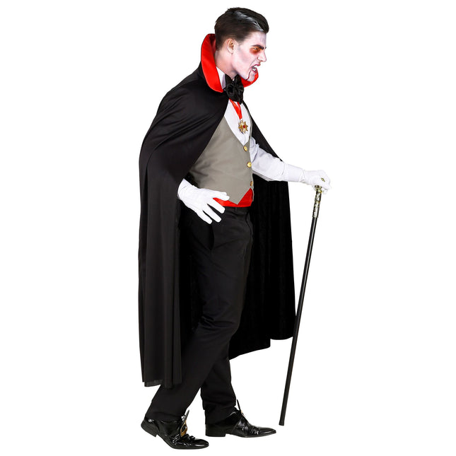 Disfraz de Halloween Vampiro Rojo Negro Hombre