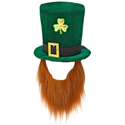 Sombrero de San Patricio con barba, 25 cm