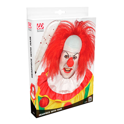 Peluca Halloween Payaso Rojo Hombre