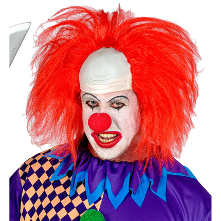 Peluca Halloween Payaso Rojo Hombre