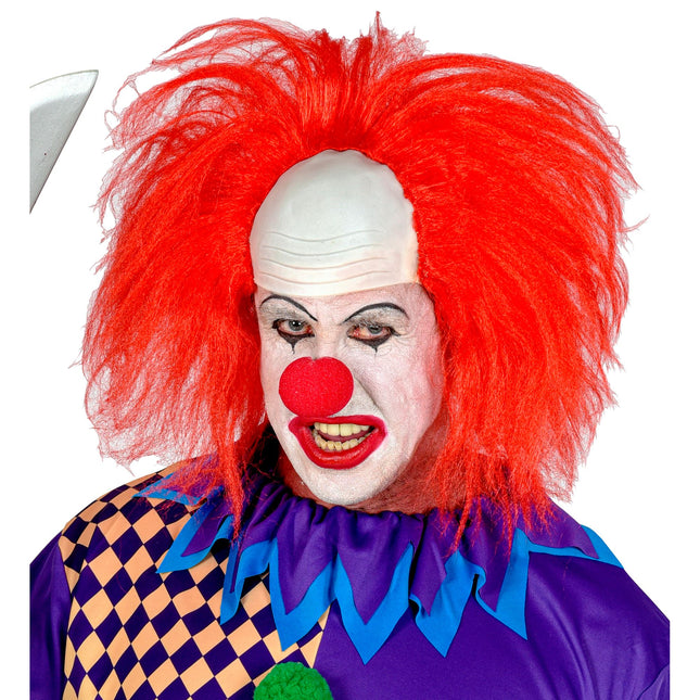 Peluca Halloween Payaso Rojo Hombre