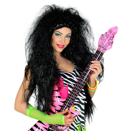 Peluca Halloween Negra Señoras Bruja