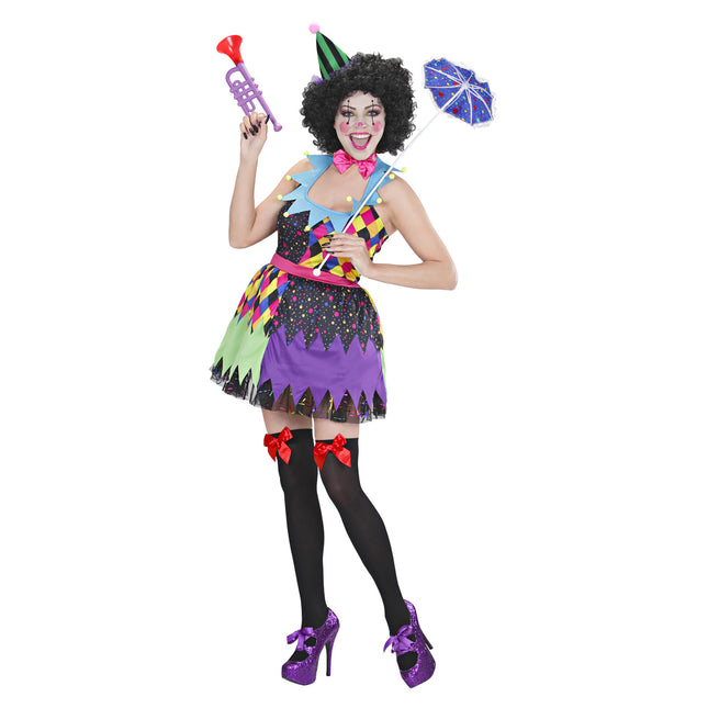 Vestido de Halloween Damas de colores Payaso