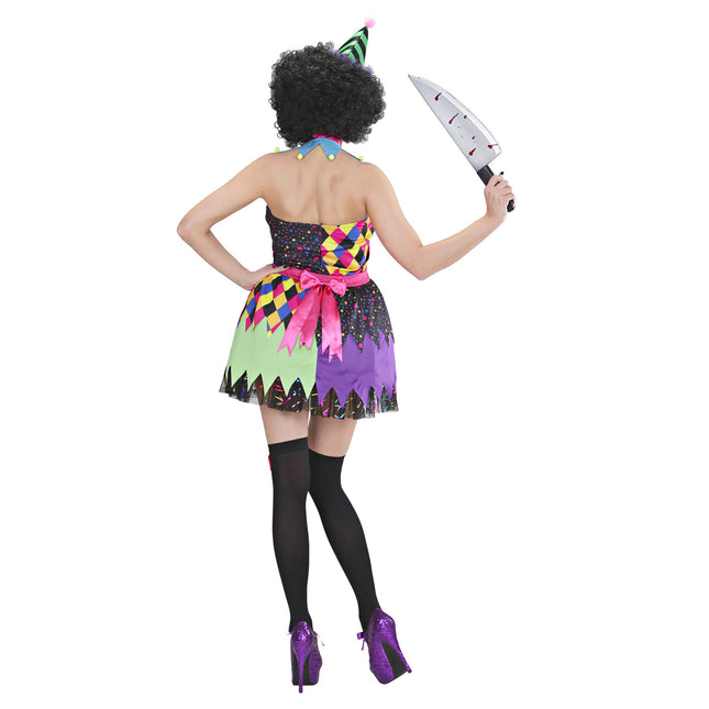 Vestido de Halloween Damas de colores Payaso
