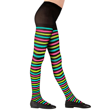Leotardos de colores rayas niño
