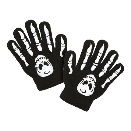 Guantes de Halloween Huesos de niño
