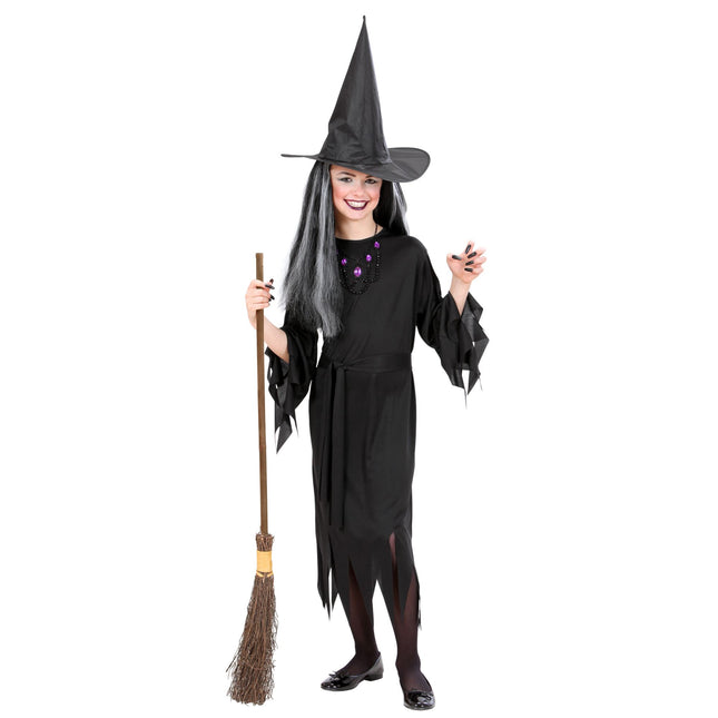 Disfraz Halloween Bruja Negra Niña