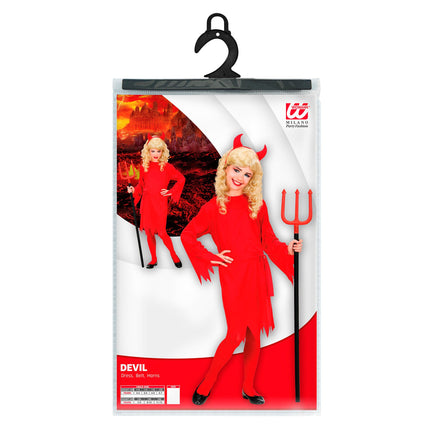 Disfraz Halloween Diablo Niña 53cm