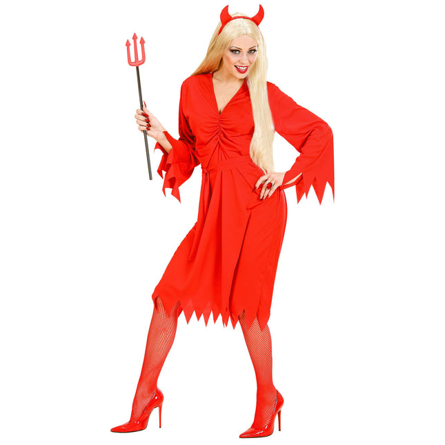 Vestido Halloween Damas Diablesa 3 piezas