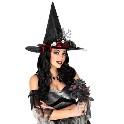 Halloween Ramo de novia falso Negro