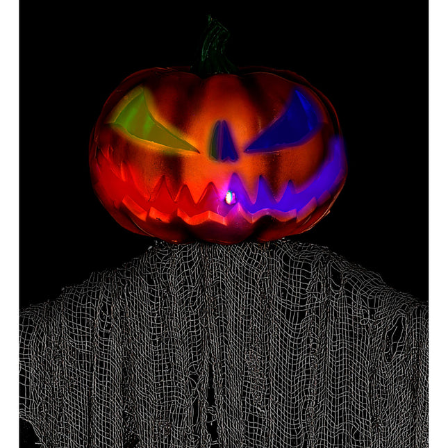 Muñeca de Halloween Espantapájaros con ojos parpadeantes 1,52m