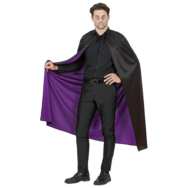 Capa de Halloween Negro Morado 1,3m