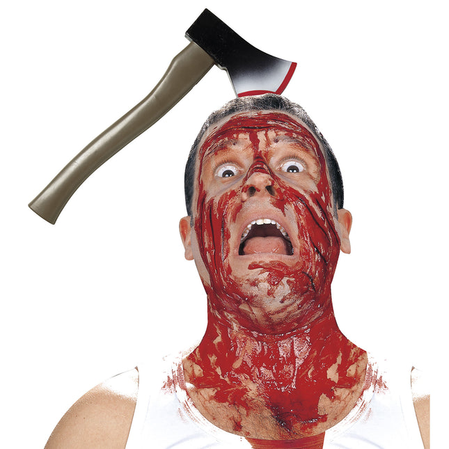Diadema de Halloween Hacha con Sangre
