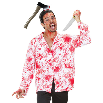 Diadema de Halloween Hacha con Sangre