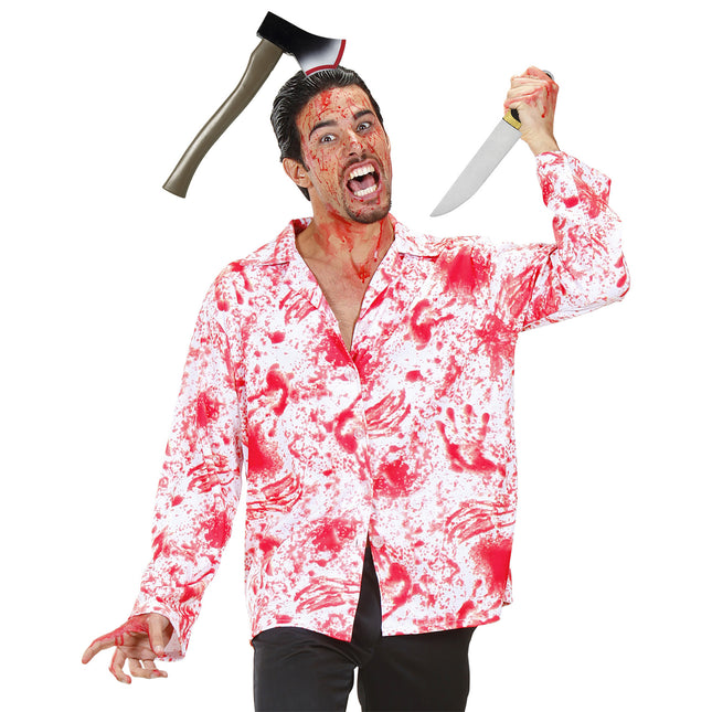 Diadema de Halloween Hacha con Sangre